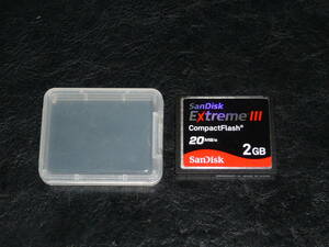 動作保証！SanDisk ExtremeⅢ CFカード 2GB