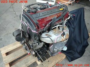 2UPJ-15812010]ランエボ7(CT9A)エンジン 4G63 4WD ジャンク部品取り 圧縮【1.20／0.92／1.21／1.25】