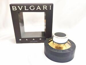 75ml【ほぼ未使用】【送料無料】BVLGARI ブルガリ BLACK ブラック eau de toilette オードトワレ