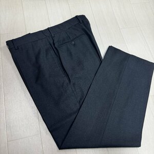 未使用並/46 XXL～相当★エルメス/HERMES サマーウール スラックス パンツ ボトムス スーツ 薄手 通年 大きめ メンズ ダークグレー