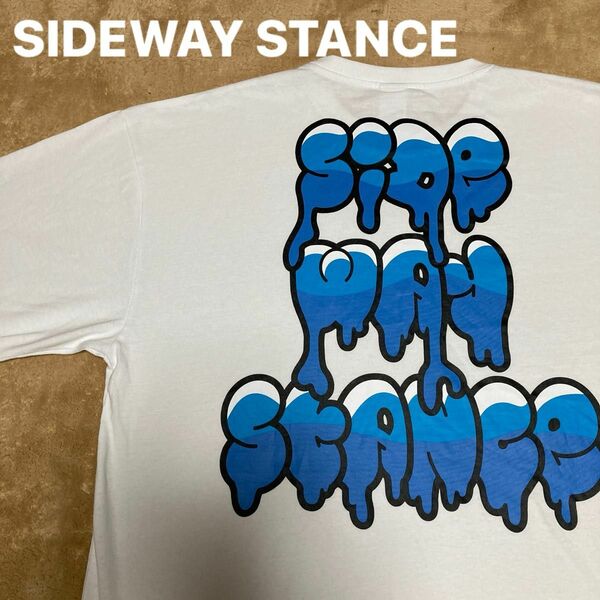 SIDEWAY STANCE バックプリント半袖Tシャツ　XLサイズ
