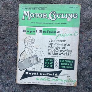 Motor cycling モーターサイクリング 洋書 1957.10 BSA triumph Norton 等 ネコポス発送