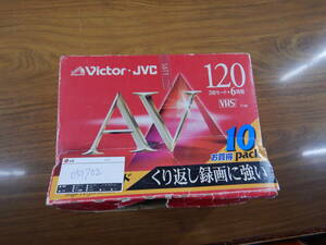 未使用 VHS ビデオテープ　120分　JVC 一ケース　10本