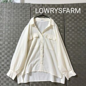 LOWRYSFARM　CPOシャツ　ブラウス