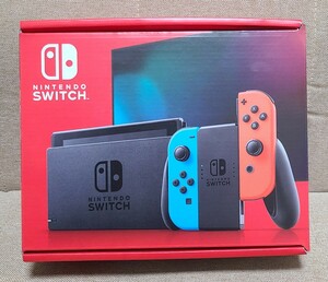 未使用 任天堂 新モデル Nintendo Switch 本体 セット ネオンブルー/ネオンレッド スイッチ 新型