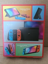 新品未開封品 Nintendo Switch 有機ELモデル　ネオンブルー ネオンレッド_画像2