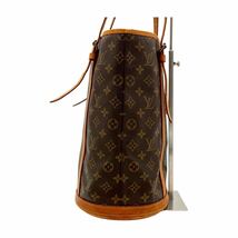 【美品】 LOUIS VUITTON ルイヴィトン モノグラム バケットGM トートバッグ 肩掛け 大容量 バケツ型 ショルダー ハンド カバン ポーチ付き_画像5