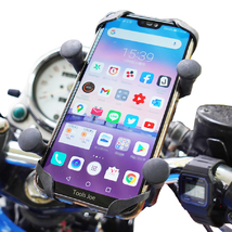 【工具のジョー】 スマホホルダー バイク用 自転車 ツインクランプ ラムマウント互換 360度回転 落下防止ゴム 【送料無料】【動画あり】 ②_画像8