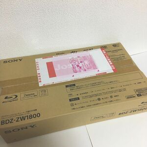 Blu-rayレコーダー　bdz-zw1800 SONY DVDレコーダー 新品　