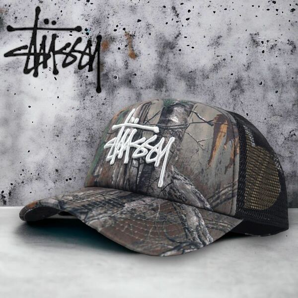 【日本未発売】STUSSY Real Tree Trucker Cap キャップ　ステューシー　リアルツリー　トラッカーキャップ　カモフラ　迷彩