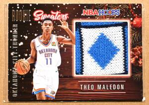 THEO MALEDON (テオ・マレドン) 2020-21 ROOKIE SWEATERS メモラビリア トレーディングカード【NBA OKC Thunder サンダー】