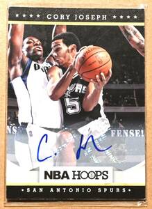 CORY JOSEPH (コーリー・ジョセフ) NBA HOOPS サイン AUTO トレーディングカード 【NBA,サンアントニオ・スパーズ,SPURS】