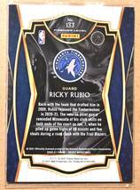 RICKY RUBIO (リッキー・ルビオ) 2020-21 SELECT PREMIER LEVEL トレーディングカード 133 【NBA,Timberwolves,ティンバーウルブス】_画像2