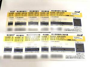 送料無料◆ANA　全日空 株主優待券　10枚セット◆2024年11月30日まで　