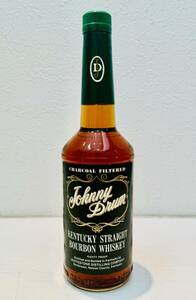 ★1円スタート！Johnny Drum 4years old Kentucky Straight Bourbon Whiskey ジョニードラム 4年グリーンラベル バーボンウィスキー 古酒★