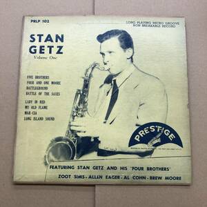 (10inch) Stan Getz - Volume One【PRLP-102】アメリカ盤 Prestige スタン・ゲッツ DG ear Flat