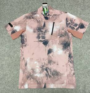 送料350円～◇新品◇OAKLEY GOLF オークリー ゴルフ◇M(JPN)◇吸汗速乾/肌面ドライ SKULL BLURRED MOCK SHIRT スカル モックネックシャツ 