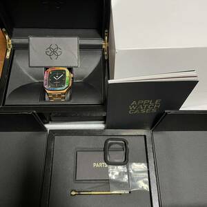 Apple Watch 44mm用 ゴールデンコンセプト EVD-44 レインボー/RG 正規品 中古美品 週末クーポンで65,000円即決