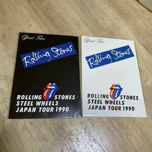 《未使用》 ☆ROLLING STONES ☆1990年 ☆日本公演記念テレフォンカード ☆2枚セット ☆STEEL WHEELS
