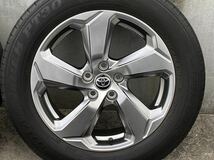 【美品】トヨタ RAV4 純正 18in 7J +35 PCD114.3 ダンロップ グラントレック 225/60R18 TOYOTA ハリアー ヴァンガード 交換用 流用_画像4