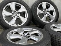 【美品】トヨタ RAV4 純正 18in 7J +35 PCD114.3 ダンロップ グラントレック 225/60R18 TOYOTA ハリアー ヴァンガード 交換用 流用_画像2