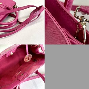 FURLA フルラ レザーバッグ 2点 /２way ハンドバッグ /ワンショルダー 巾着バッグ ミニポーチ付き 美品[03-3691の画像4