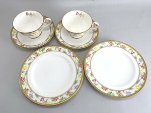 Noritake ノリタケ ランプ印 高級シリーズ LOUIS LEPINE カップ＆ソーサー・プレート ペア[03-3849