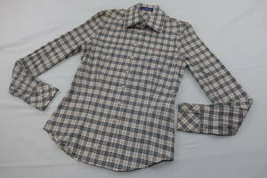 ★パケット発送/同梱不可【送400円】1067　BURBERRY BLUE LABEL　バーバリー ブルーレーベル　レディース　チェックシャツ　ピンク系　38