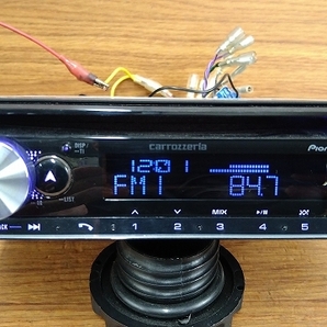 DEH-5500 1DIN carrozzeria CDプレーヤー ラジオ USB Bluetooth 取扱説明書 リモコン マイク付き の画像4