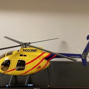 HELI ARTIST製 450クラス スケールヘリコプター ヒューズ500 4枚ローター仕様 メカ付きの画像1