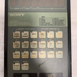 SONY MU-RM1A デジタルリバーブMU-R201用 リモートコントローラー 現状品の画像2