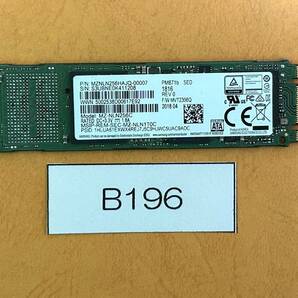 B196 SSD M.2 SATA 256GB 2280 動作確認済の画像1