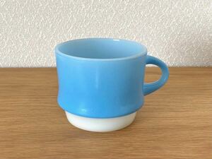 ファイヤーキング ブルーモザイク マグカップ / Fire-King Blue Mosaic Mug Cup