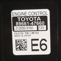 ZVW50 前期【エンジンコンピュータ ECU】89661-47660　H28 トヨタ プリウス Ｓ PRS002_画像3