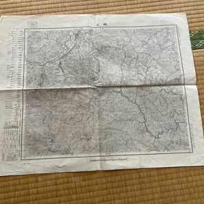 古地図　「秩父」　明治40年測量昭和4年修正測量　昭和23年発行　地理調査所　五万分の一