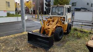  animation equipped Komatsu WA30-1 tireshovel diesel 4WD engine immovable therefore necessary repair Sapporo ..