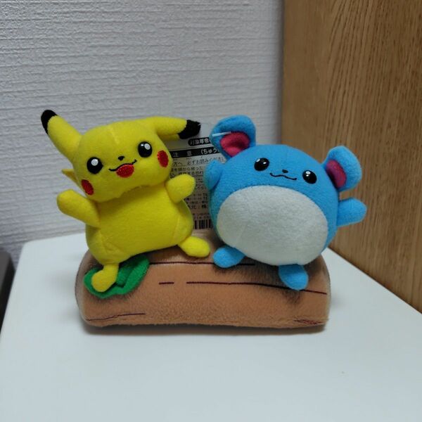 ポケットモンスター ポケモン谷のぬいぐるみ ピカチュウ マリル TOMY レトロ