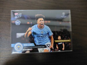 Rico Lewis Manchester City England 2022-2023 UCL Topps Now Soccer Rookie Card RC ルーキーカード