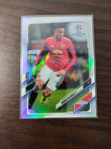 Mason Greenwood Manchester United 2021-2022 UCL Topps chrome Soccer prizm refractor 