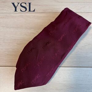 イヴサンローラン YSL ネクタイ 　レッド