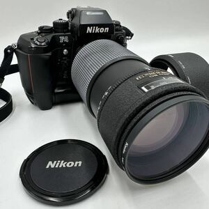  рабочий товар Nikon Nikon F4 + MB-21 плёнка однообъективный зеркальный камера AF NIKKOR 80-200mm 1:2.8 ED линзы б/у товар Junk текущее состояние товар 