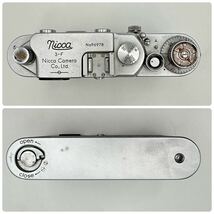 Nicca ニッカ 3-F バルナックライカ型 NIKKOR-H.C 1:2 f=5cm 黒帯 レンジファインダー フィルムカメラ シャッターOK 現状品 中古品_画像4