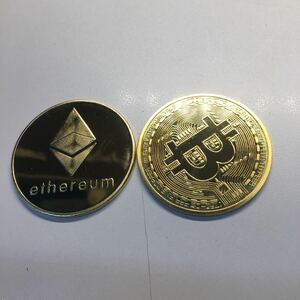 新品　ビットコイン イーサリアム 仮想通貨 2枚セット