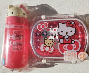 * Hello Kitty * Kitty Chan * Kitty * lunch box * flask * lunch case * lunch box * straw * bottle * Sanrio *... ribbon *ske-ta-