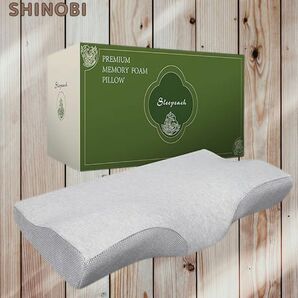 低反発枕 双方向引っ張り構造 まくら 低反発 枕 pillow ジャストフィット カバー洗濯可 大きめ (60×34cm×7-11cm)