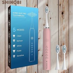 電動歯ブラシ ソニック 超音波歯ブラシ 替えブラシ 音波歯ブラシ Type-C充電式 6時間急速充電 デュポンブラシ 歯垢除去歯磨き