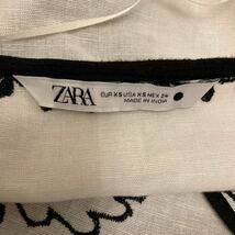 ZARA ザラ ★大人可愛い♪刺繍エンブロイダリーコットン＆リネンブレンドロング丈ワンピース_画像7