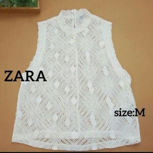 美品☆ZARA レースブラウス タンクトップ