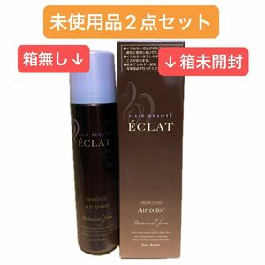 ヘアボーテ エクラ ボタニカル エアカラーフォーム EX ダークブラウン　150g 未使用品2点　訳あり【値下交渉不可】