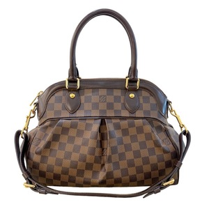 ルイ・ヴィトン LOUIS VUITTON トレヴィPM N51997 ブラウン　ゴールド金具 ダミエ ハンドバッグ レディース 中古